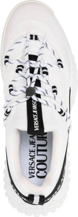 Versace Jeans Couture logo-print lace-up sneakers White