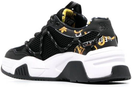 Versace Jeans Couture mesh-panel low-top sneakers Black