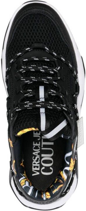 Versace Jeans Couture mesh-panel low-top sneakers Black