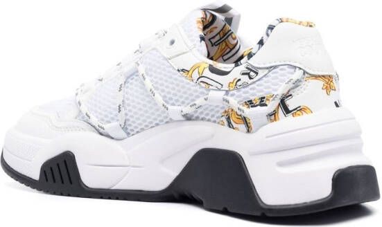 Versace Jeans Couture mesh-panel low-top sneakers White