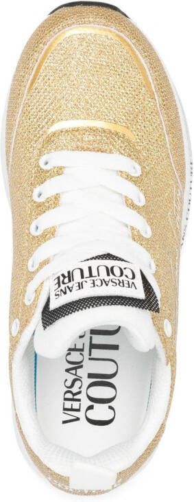 Versace Jeans Couture metallic low-top sneakers Gold