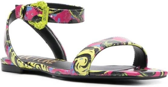 Versace Jeans Couture Millie Pop Couture -print sandals Pink