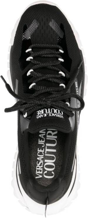 Versace Jeans Couture panelled lace-up sneakers Black
