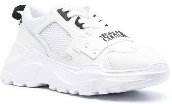 Versace Jeans Couture panelled leather low-top sneakers White