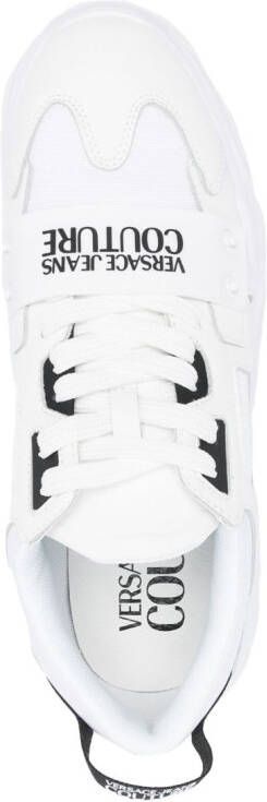 Versace Jeans Couture panelled leather low-top sneakers White