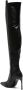 Versace Jeans Couture pointed-toe faux-leather knee boots Black - Thumbnail 3