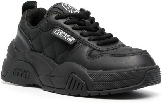 Versace Jeans Couture quilted chunky sneakers Black