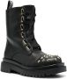 Versace Jeans Couture rockstud-embellished ankle boots Black - Thumbnail 2