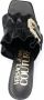 Versace Jeans Couture ruffle buckle-detail 95mm sandals Black - Thumbnail 4