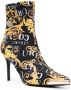 Versace Jeans Couture Scarlett 85mm Logo Brush Couture-print boots Black - Thumbnail 2