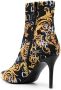 Versace Jeans Couture Scarlett 85mm Logo Brush Couture-print boots Black - Thumbnail 3