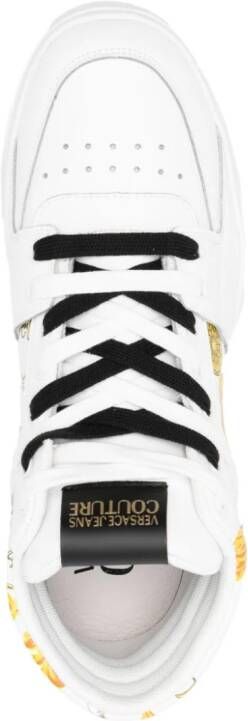 Versace Jeans Couture Starlight logo-print leather sneakers White