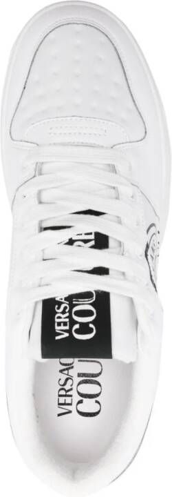 Versace Jeans Couture Starlight logo-print leather sneakers White