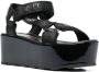 Versace Jeans Couture strappy platform sandals Black - Thumbnail 2