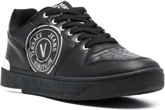 Versace Jeans Couture V Emblem-print sneakers Black