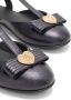Versace Kids Alia leather ballerina shoes Black - Thumbnail 4