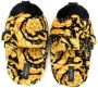 Versace Kids baroque floral slippers Black - Thumbnail 3