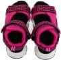 Versace Kids La Greca-print touch-strap sandals Pink - Thumbnail 3
