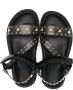 Versace Kids La Medusa studded leather sandals Black - Thumbnail 3
