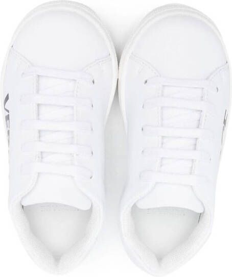 Versace Kids logo-print low-top sneakers White