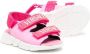 Versace Kids logo-print touch-strap sandals Pink - Thumbnail 2