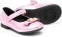 Versace Kids Medusa-plaque metallic leather ballerina shoes Pink - Thumbnail 2