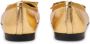 Versace Kids metallic leather ballerina shoes Gold - Thumbnail 3