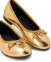 Versace Kids metallic leather ballerina shoes Gold - Thumbnail 4