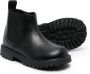 Versace Kids round-toe leather ankle boots Black - Thumbnail 2