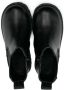 Versace Kids round-toe leather ankle boots Black - Thumbnail 3