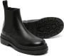 Versace Kids slip-on leather ankle boots Black - Thumbnail 2