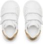 Versace Kids touch-strap leather sneakers White - Thumbnail 3