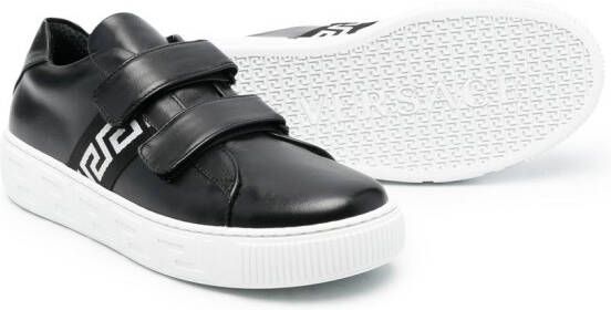 Versace Kids touch-strap sneakers Black