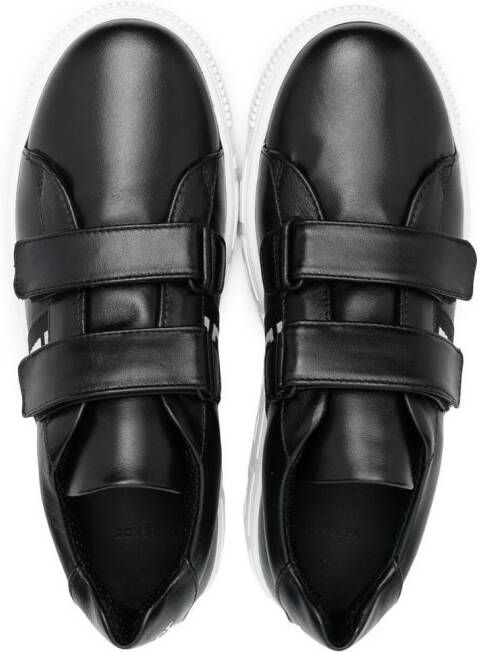 Versace Kids touch-strap sneakers Black