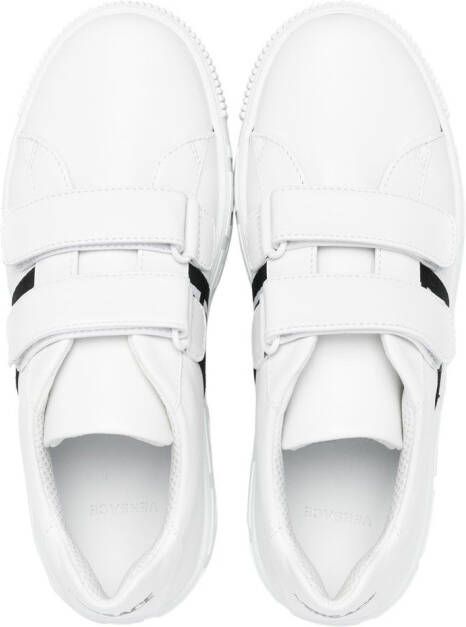 Versace Kids touch-strap sneakers White