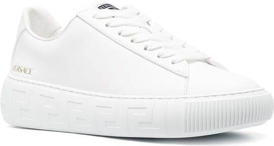 Versace La Greca lace-up sneakers White