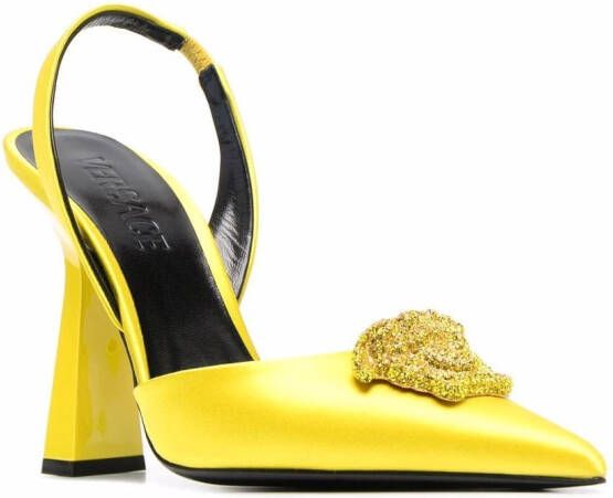Versace La Medusa 105mm pumps Yellow