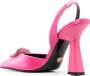 Versace La Medusa 105mm slingback pumps Pink - Thumbnail 3