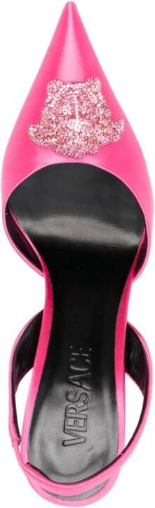 Versace La Medusa 105mm slingback pumps Pink