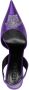 Versace La Medusa 105mm slingback satin pumps Purple - Thumbnail 4