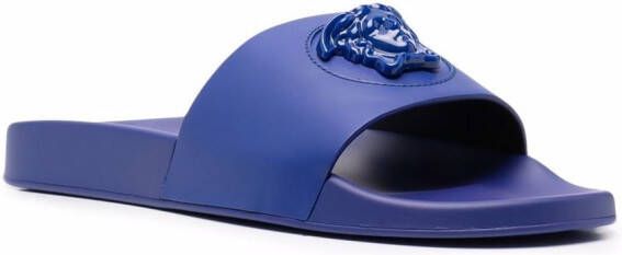 Versace La Medusa open-toe slides Blue