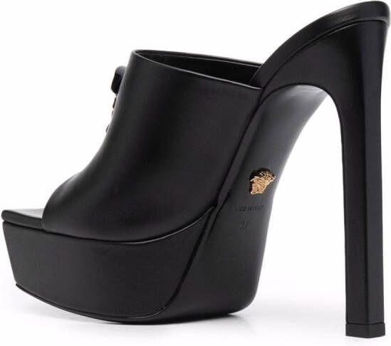 Versace La Medusa platform mules Black