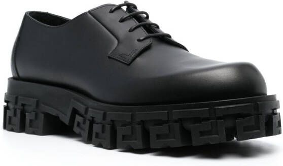 Versace Greca Portico derby shoes Black