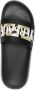 Versace logo-appliqué open toe slides Black - Thumbnail 4