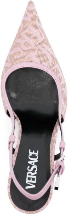 Versace Allover slingback pumps Pink