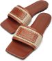 Versace Theia Barocco raffia slides Brown - Thumbnail 4