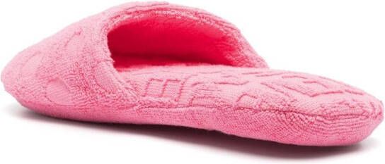 Versace Allover polka-dot slippers Pink