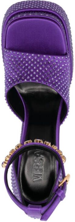 Versace Medus Aevitas platform sandals Purple