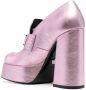 Versace Aevitas 125mm metallic-effect platform pumps Pink - Thumbnail 3