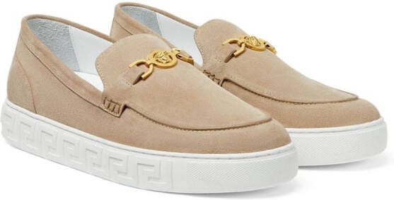 Versace Medusa '95 leather loafers Neutrals